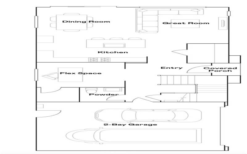 Residence 3 - Level 1 Floorplan