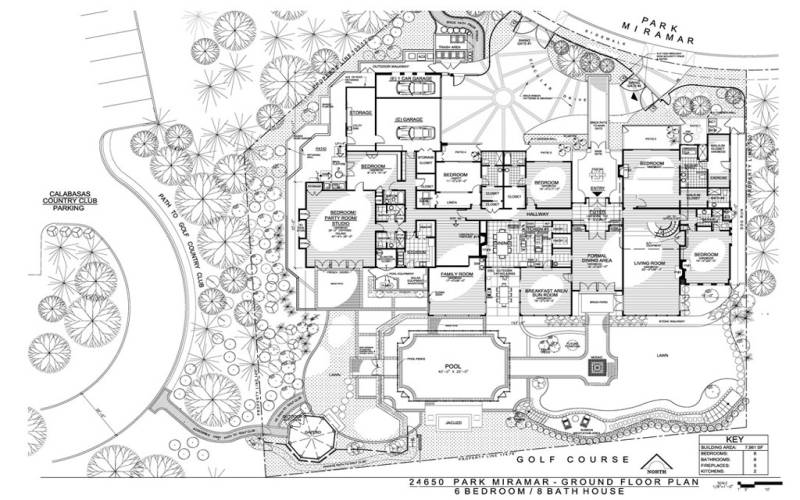 This floorplan of the entire house includes the 'home within a home' and is found on the left side of the picture