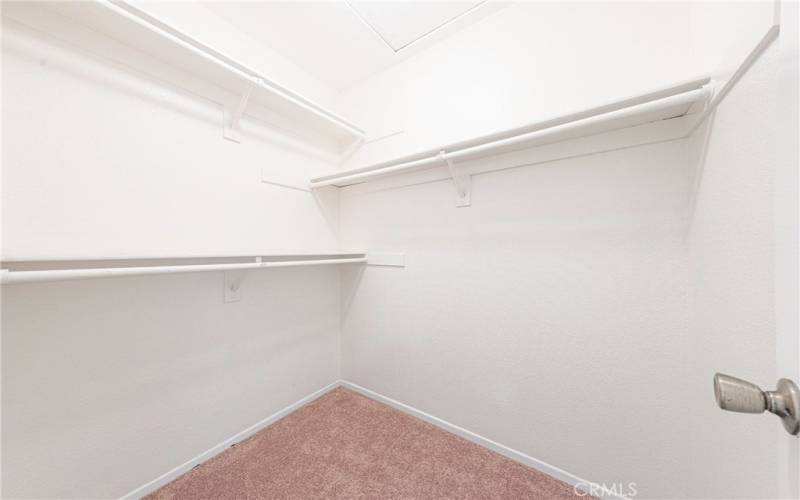 Primary walk-in closet