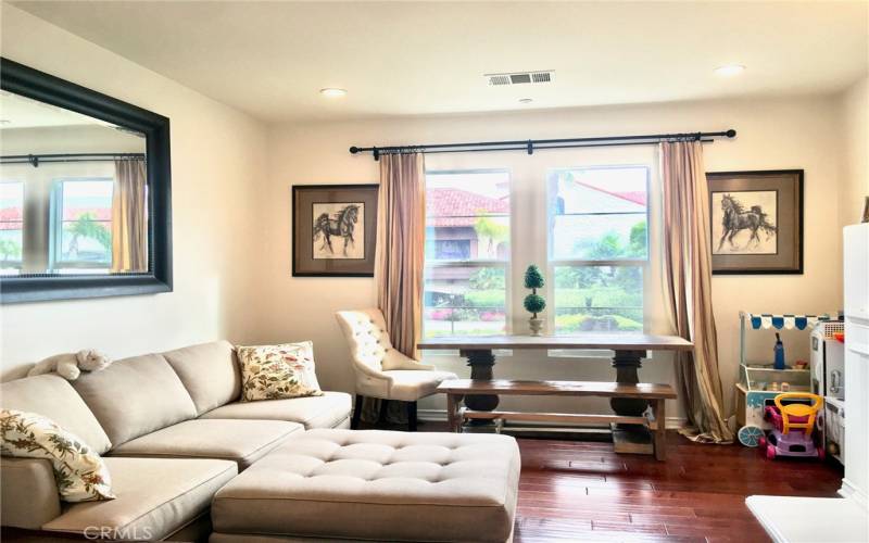 Formal Living Room with closed door for privacy