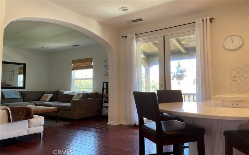 TV Room and Kitchen Area