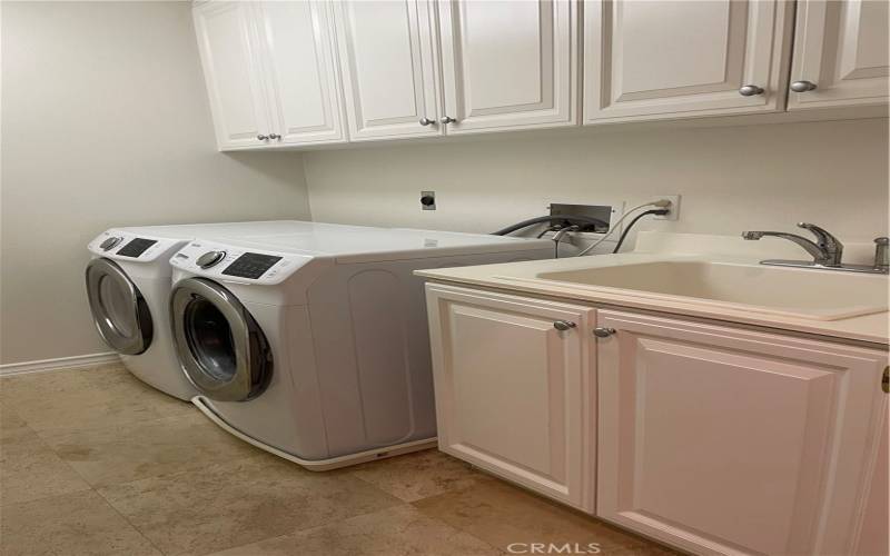 Inside Laundry Room on 2nd floor with utility sink