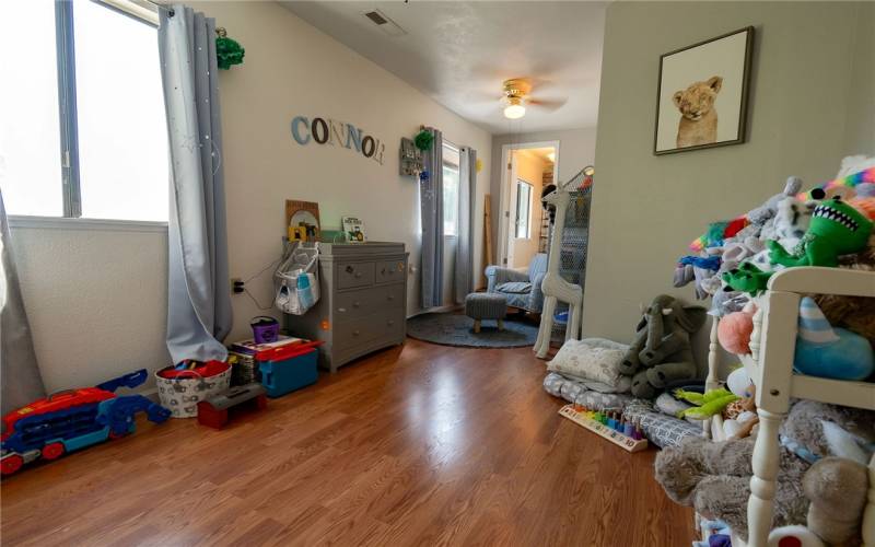 Bedroom with built ins