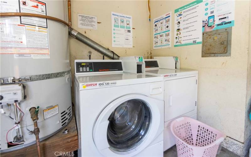 Laundry in garage