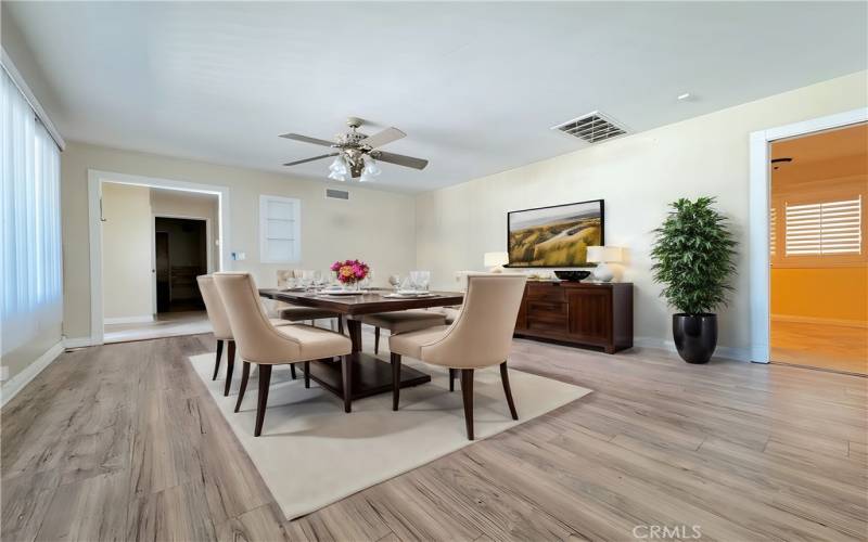 Vinyl Wood Flooring. Virtually Staged