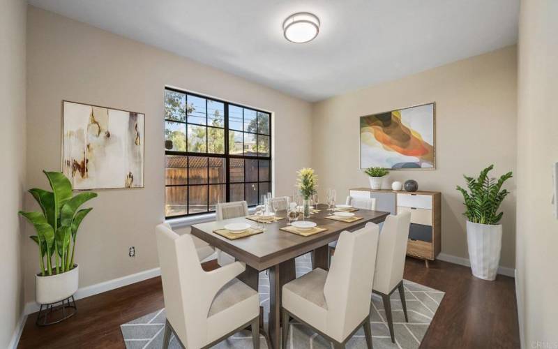 Dining Room Virtually Staged