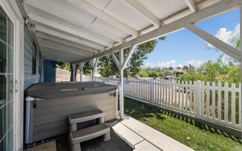 Back Patio Showing Salt Water Spa