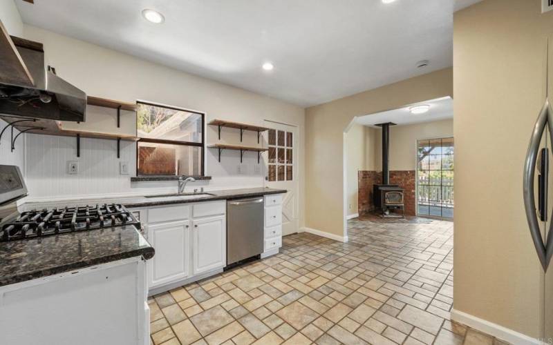 Spacious Kitchen Can Accommodate Island