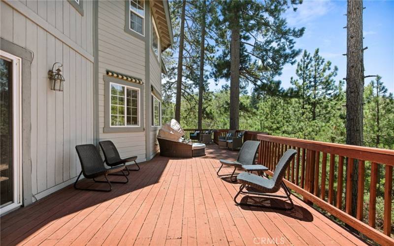 Large Deck with nice tree views