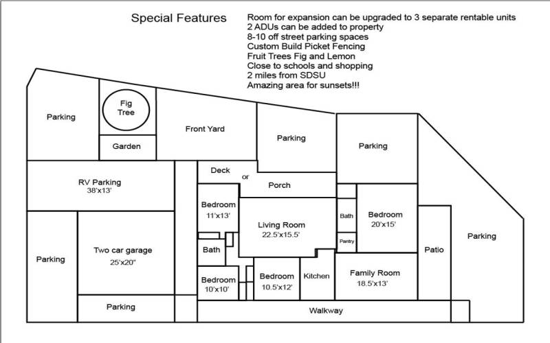 Site plan provided by seller.