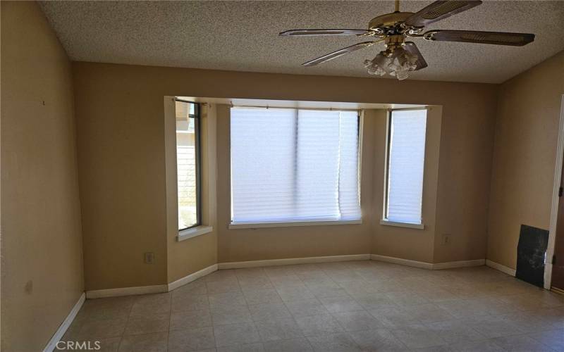 Dining Area w/ Ceiling Fan