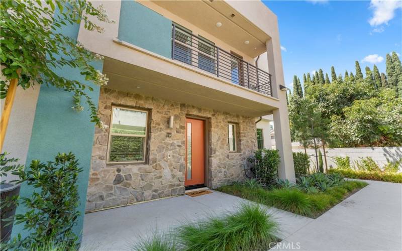 Front entry patio area