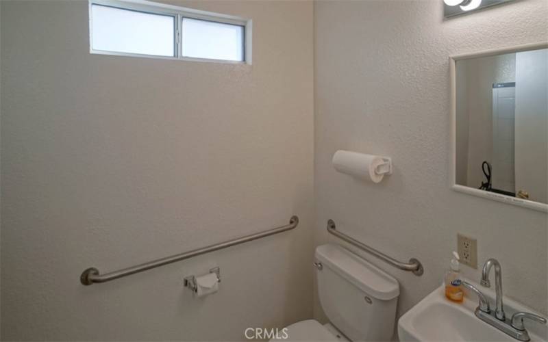 Bathroom in Real Estate office.
