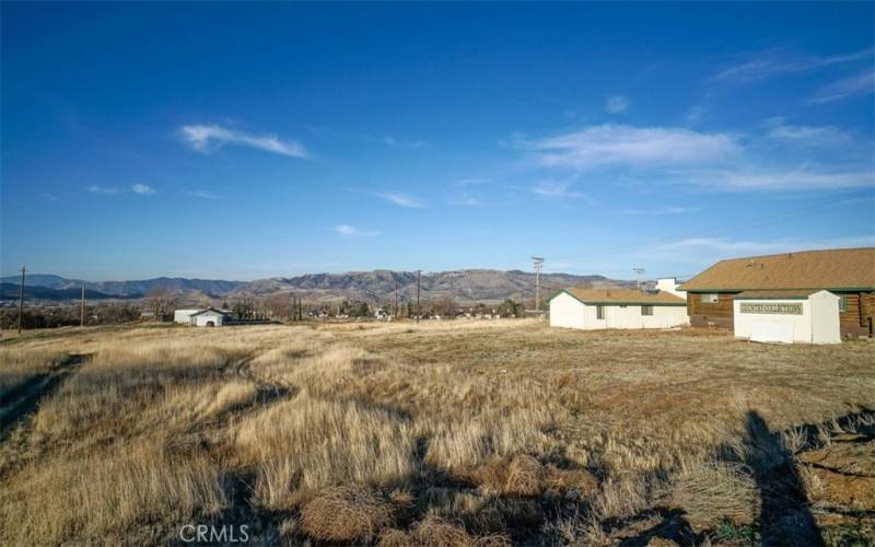 Property behind both buildings.