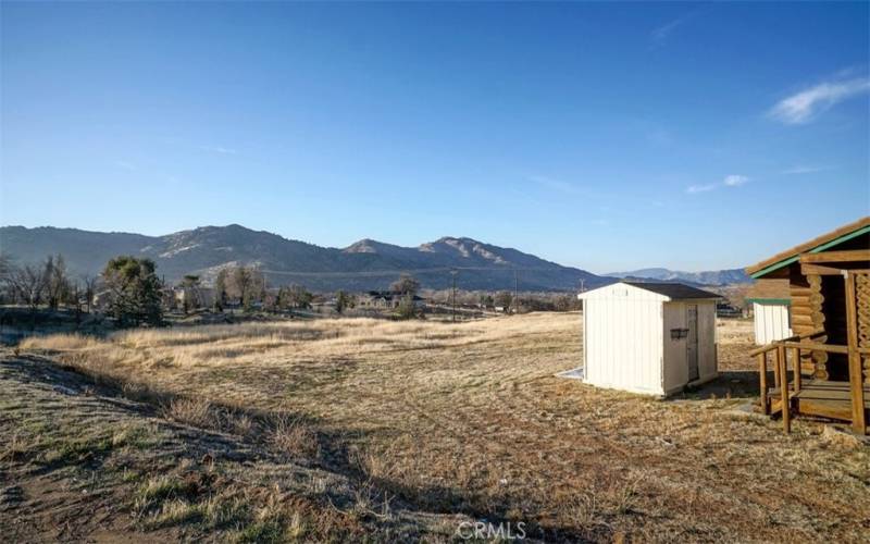 The view from behind the store shows shed which is als0 available.
