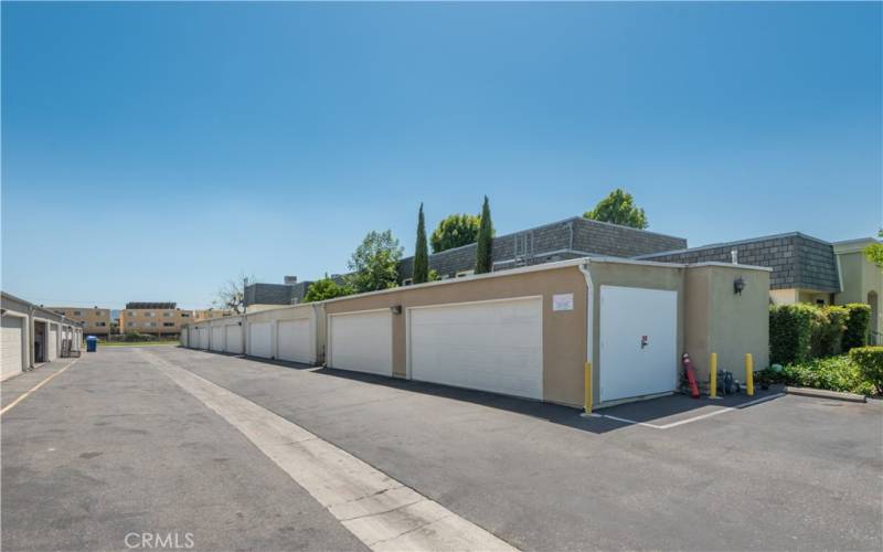 Roadway to private garage