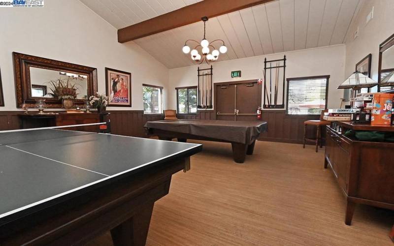 comminity room pool table