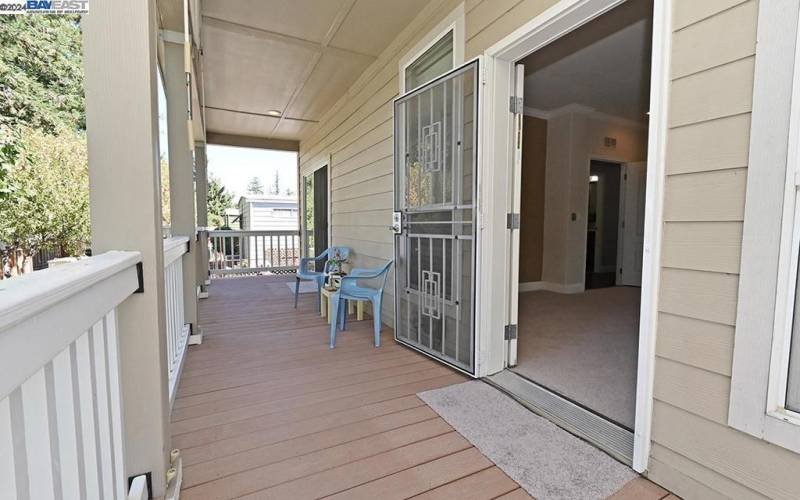 large private deck off of both bedrooms