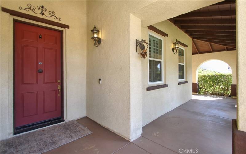 Front door and porch