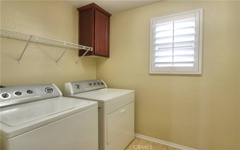 Upstairs laundry room.