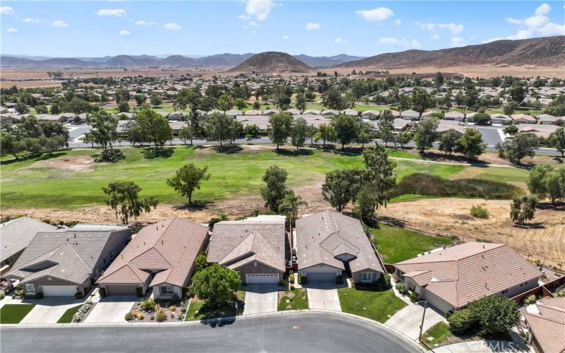 Aerial View of Home and Golf Course