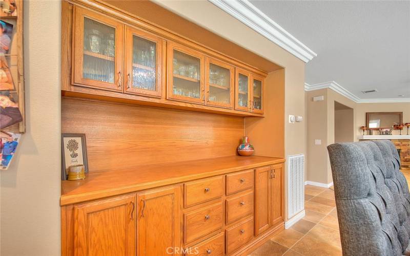 Oak Cabinets for Storage