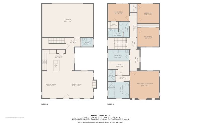 Floor plan w/ dimensions