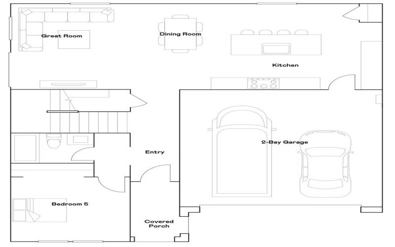 Residence 4 - Level 1 Floorplan