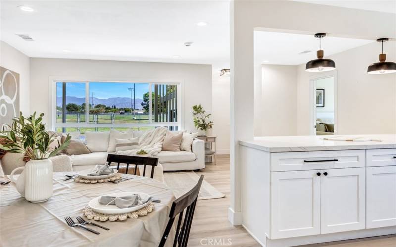 Dining Area into Kitchen