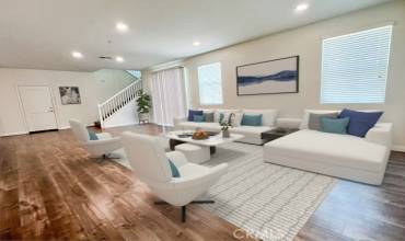 Virtually staged - Living room