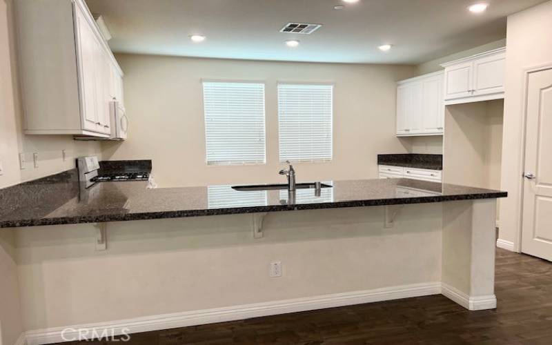 Kitchen with granite countertop