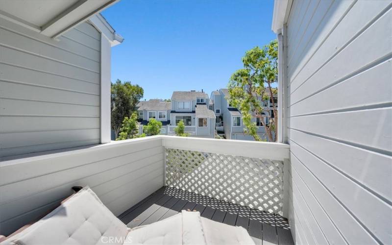 Primary bedroom private deck
