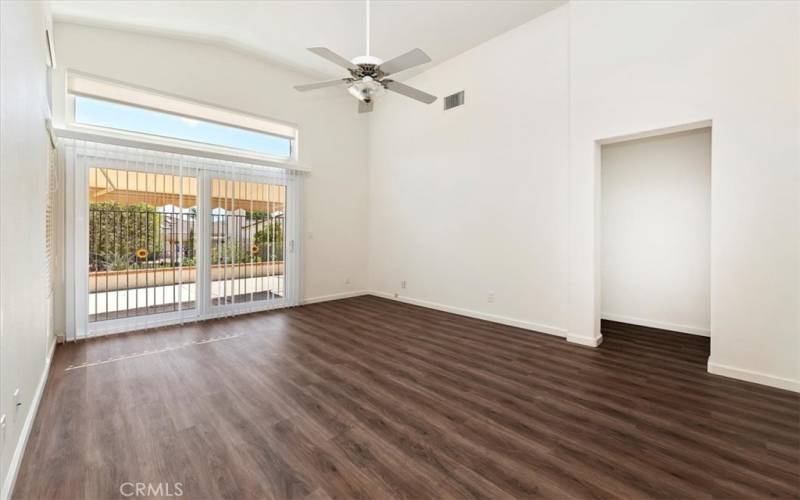 Family room opens to the rear patio