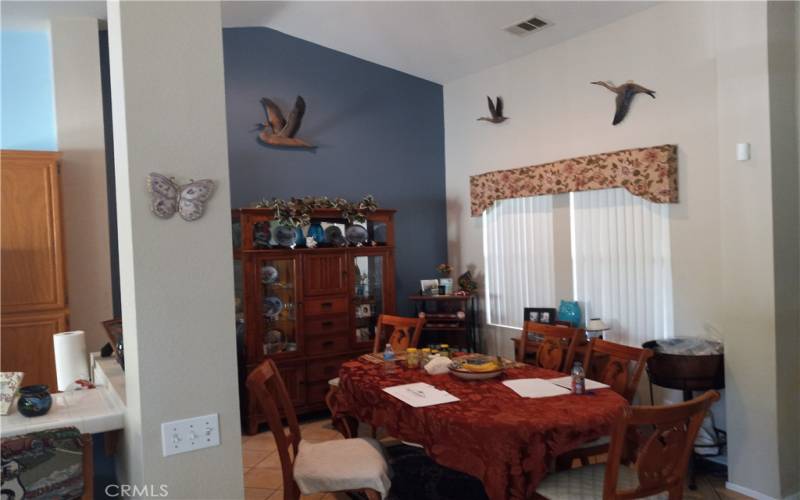 View of dining room