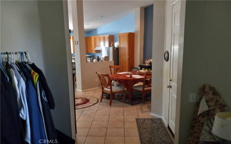 View from Masterbedroom to dining room