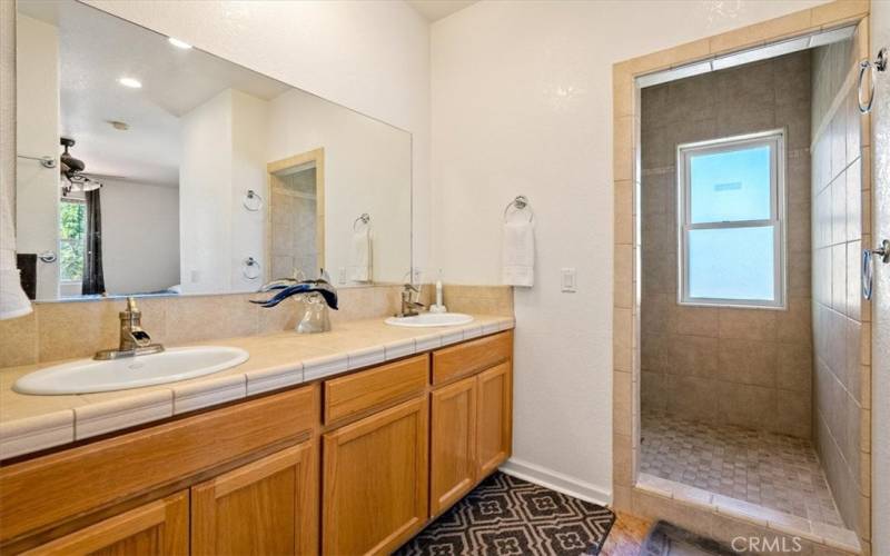 Master Bath with double sinks