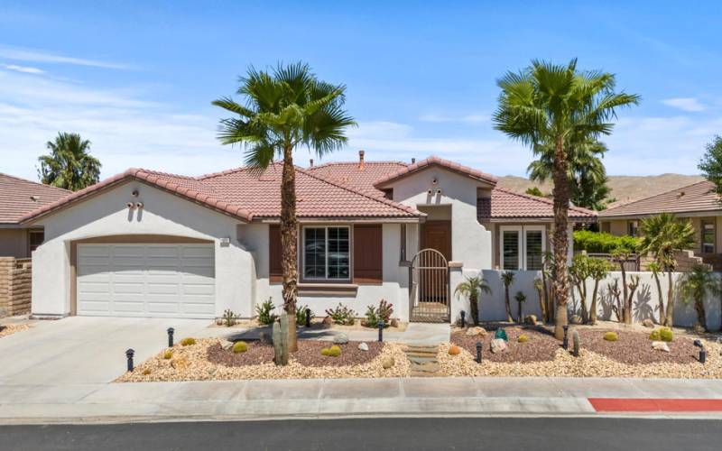 Front of Homr With Gated Courtyard Entry