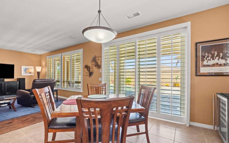 Shutters Throughout on windows and doors