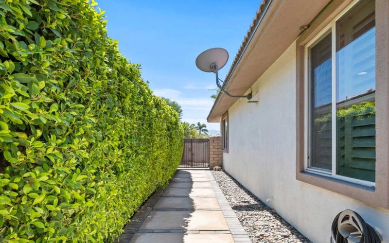 East Side of Home Walkway to the front