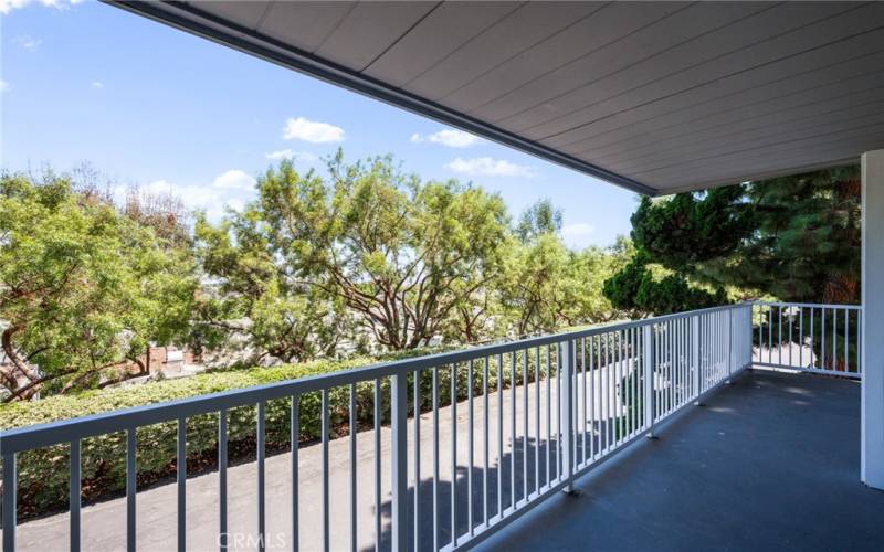 Spacious balcony