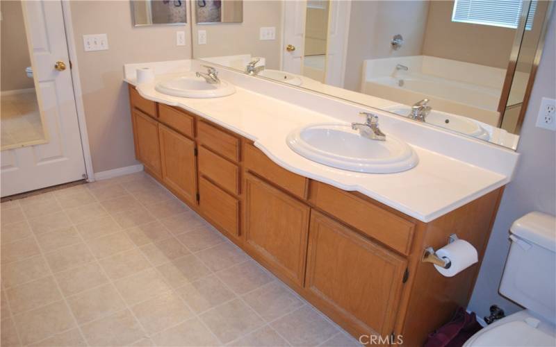 MASTER BATH WITH DOUBLE SINK AND VANITY