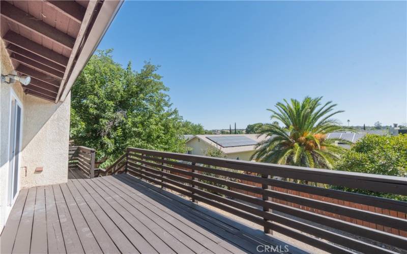 Back deck with lovely views