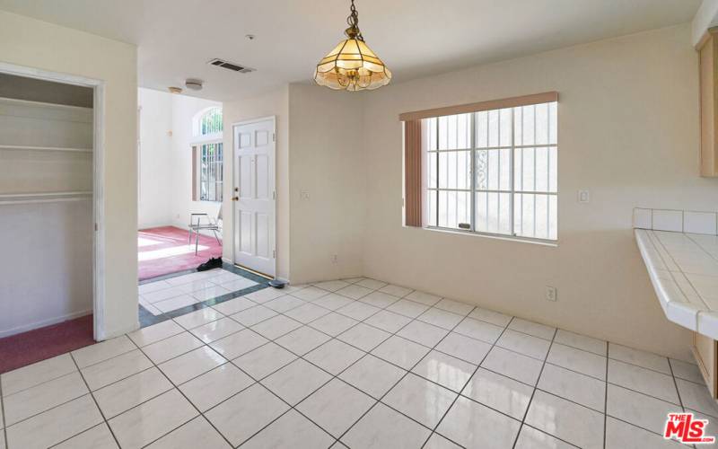 pantry and dining area