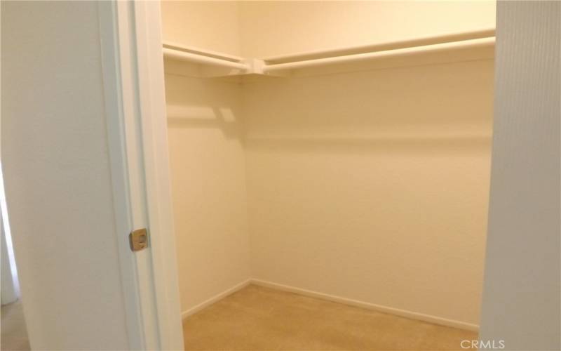 Both bedrooms have their own walk-in closet.