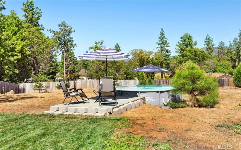 Above Ground Pool with Deck