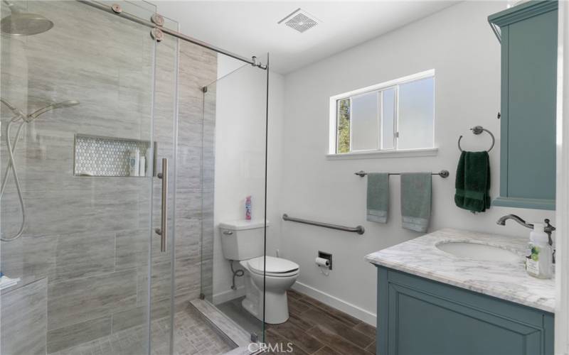 Remodeled master bathroom