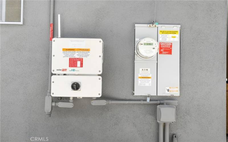 Solar panel control and new elecrical panel