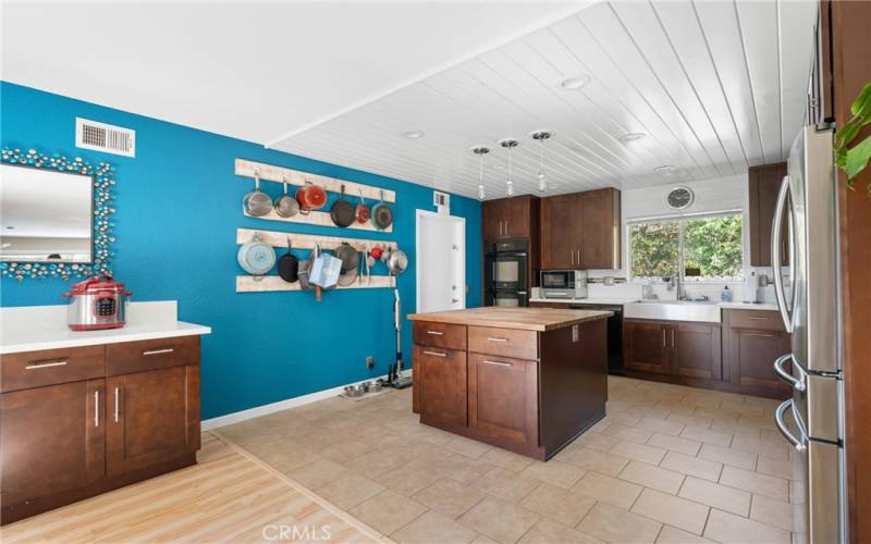 View of dining area and kitchen