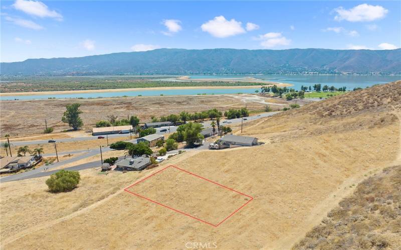 1 Grand View Place Red outline is approximate. Lake view from drone