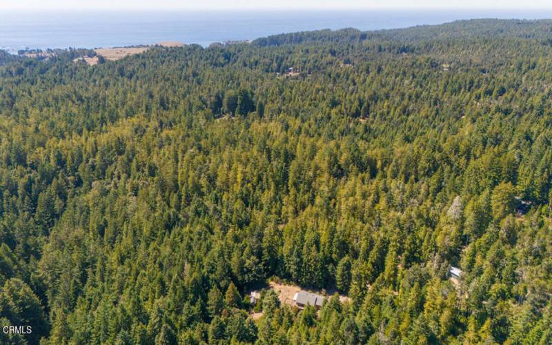 Aerial showing proximity to ocean